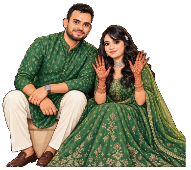 Ankit and Sonam at Mehandi