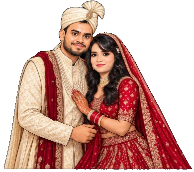 Ankit and Sonam at Wedding